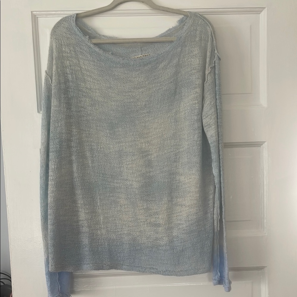 NWOT Free People Gradient Light Blue Women's Sweater